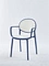 Rattan Dining Chairs with Armrest Home Furniture Design Stackable PP Modern Outdoor Restaurant